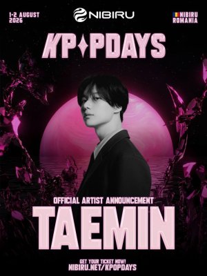 TAEMIN, unul dintre cele mai mari nume ale K-pop-ului mondial, confirmat la K-POP Days NIBIRU