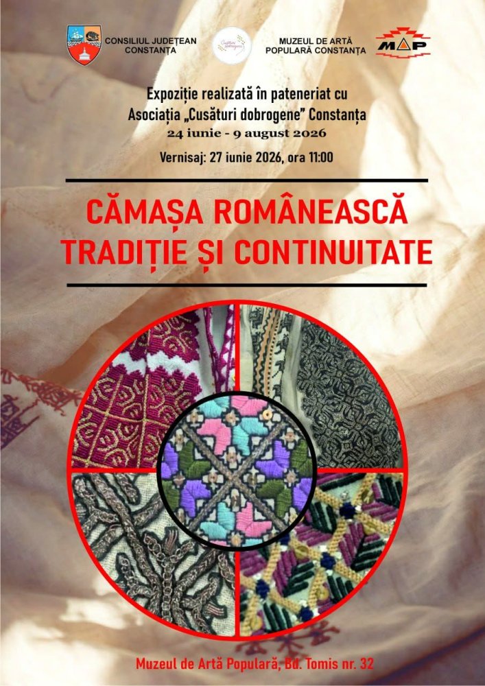 Muzeul de Arta Populara din Constanta deschide expozitia &bdquo;Camasa romaneasca - traditie si continuitate&rdquo; 