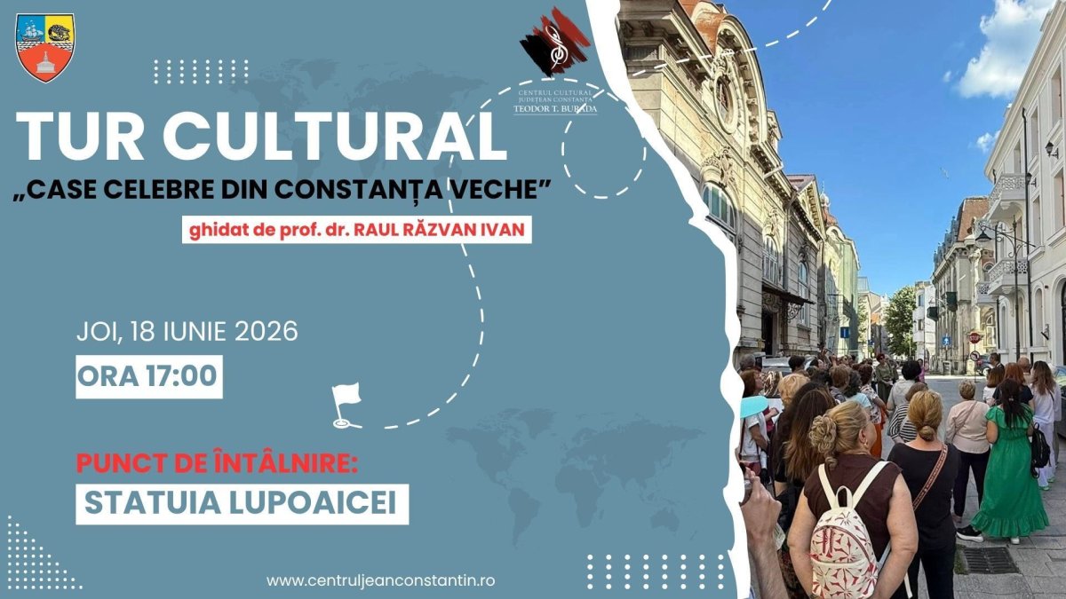 „Case celebre din Constanta Veche” – un tur printre povestile ascunse ale orasului „Case celebre din Constanta Veche” – un tur printre povestile ascunse ale orasului