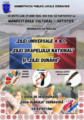 Sărbătoare triplă la Cernavodă: Ia, Tricolorul și Dunărea, celebrate la „Casa Olarului”