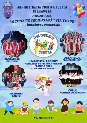 Primăria Cernavodă organizează un eveniment de Ziua Copilului