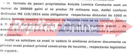 Scandal la Lumina! Cauza... dejectiile provenite de la pasarile fermei avicole din comuna