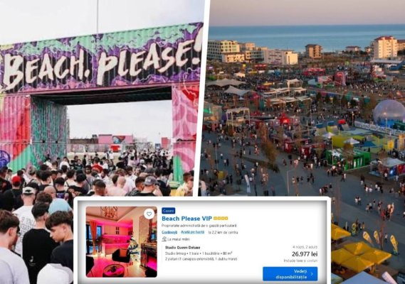 Au bubuit prețurile cazărilor în Costinești: 5.000 de euro pentru 4 nopți... în perioada festivalului Beach, Please  