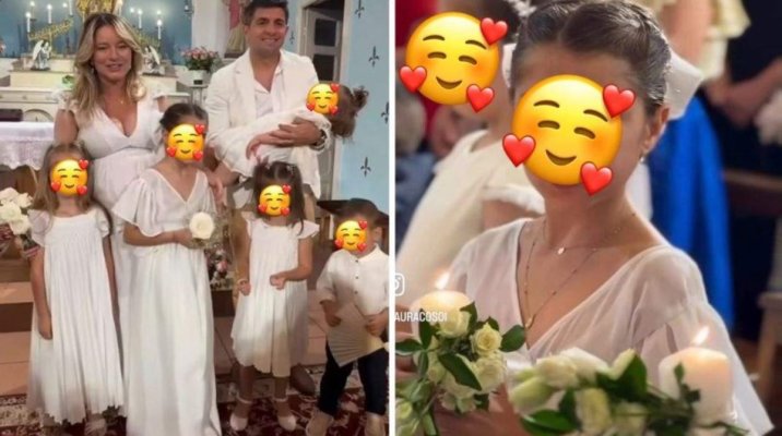 Zi specială pentru Laura Cosoi! Fiica ei, Rita, a avut parte de prima împărtășanie