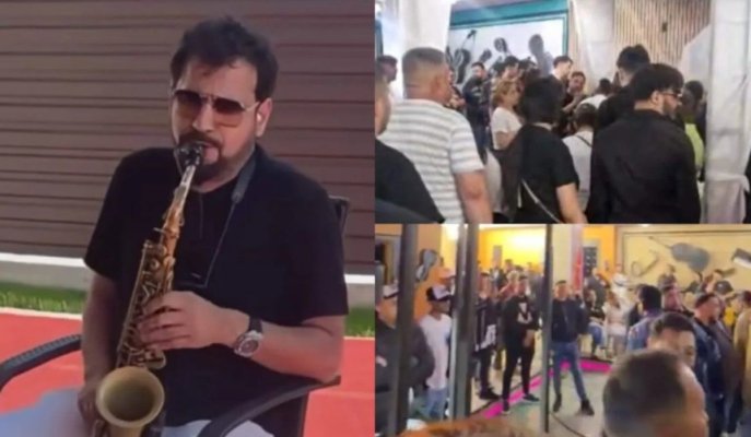 Imagini dureroase de la priveghiul lui Memis Selciuc, cel mai talentat saxofonist din Constanța! Video