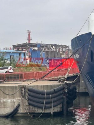 Alertă în Dana 78! Drona marină a sărit în aer! Explozie puternică în Portul Constanța! Video