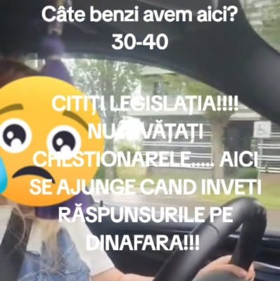 O elevă vrea  permis de conducere, dar nu știe să numere benzile de circulație. Video  