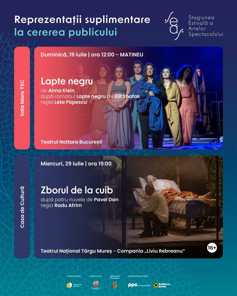 SEAS 2026: Reprezentatii suplimentare pentru doua spectacole sold out SEAS 2026: Reprezentatii suplimentare pentru doua spectacole sold out