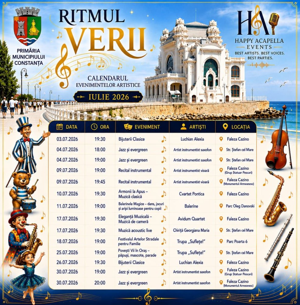 Vara are un ritm al ei. La Constanta, il descoperim impreuna, weekend de weekend, in &bdquo;Ritmul Verii&rdquo;