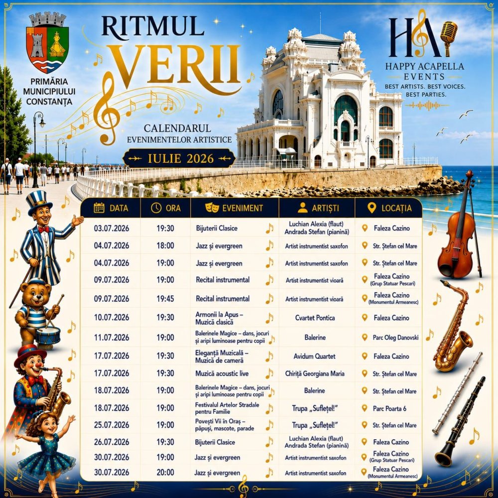Primaria Municipiului Constanta indeamna localnicii sa isi pastreze ritmul verii!