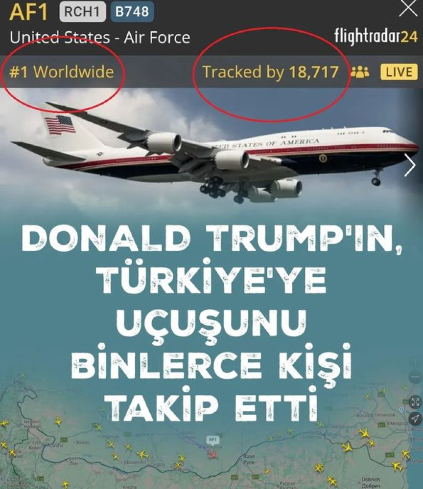 in drum spre Ankara...Donald Trump a survolat in spatiul aerian al Romaniei