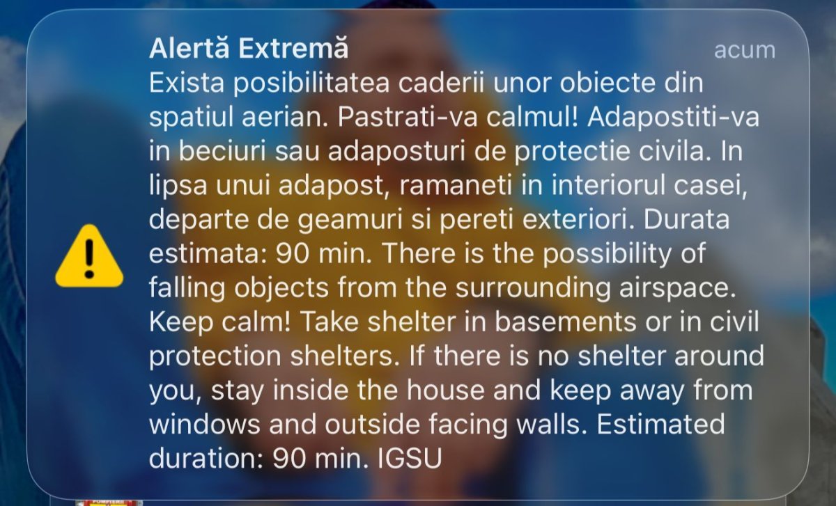 A fost emis RO-Alert in nordul judetului Tulcea. Noi atacuri in apropiere de granita Romaniei cu Ucraina