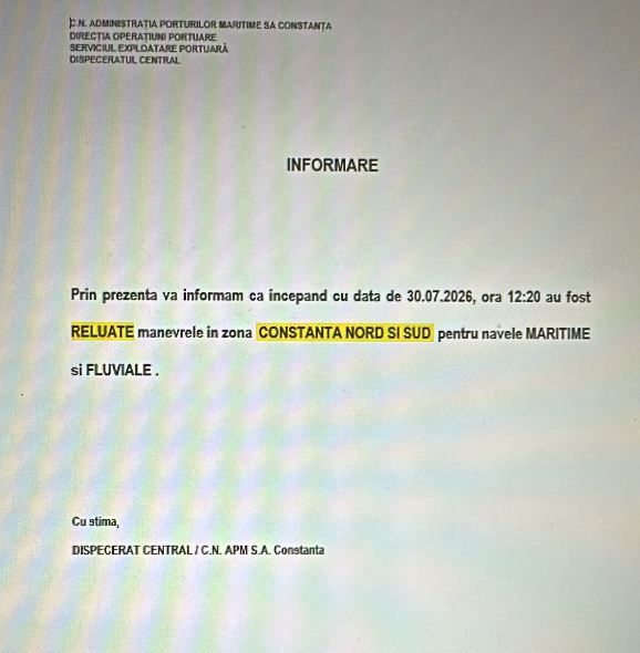 O noua amenintare cu bomba.... la Autoritatea Navala Romana!