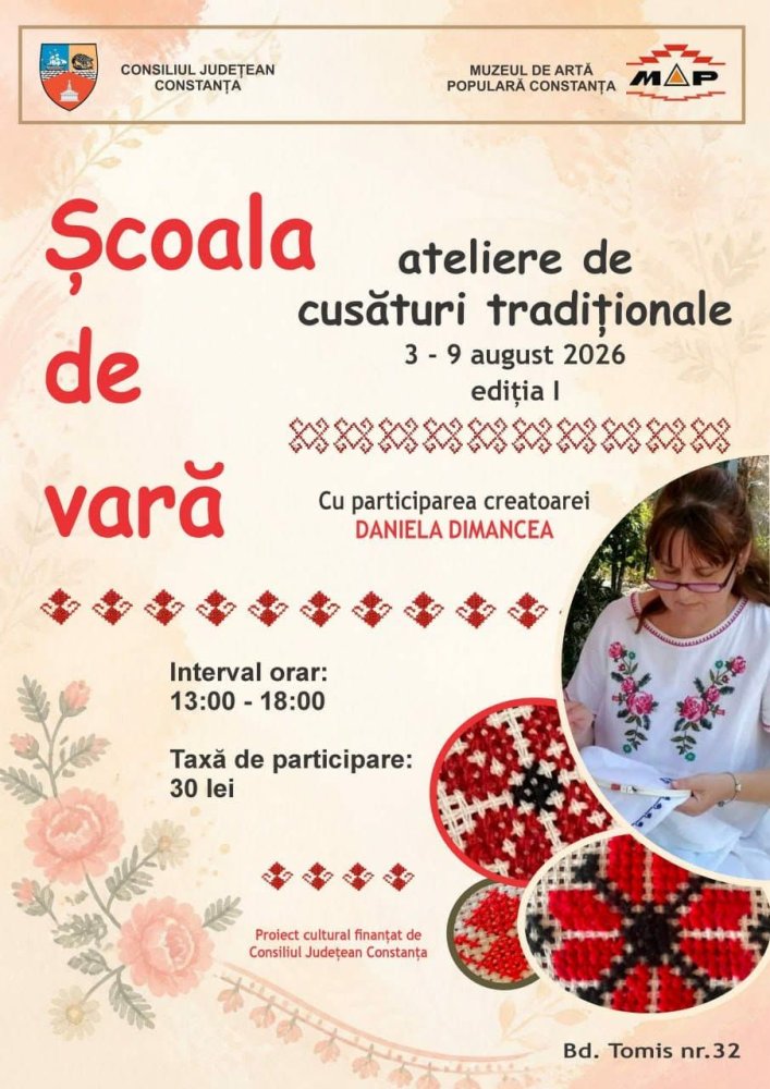 Au inceput inscrierile pentru scoala de vara in cadrul Muzeului de Arta Populara Au inceput inscrierile pentru scoala de vara in cadrul Muzeului de Arta Populara