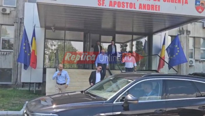 Bolojan a venit pe blat la Spitalul Județean Constanța, într-o  vizită fulger! De ce oare?! Video