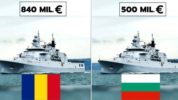 România și Bulgaria cumpără aceleași corvete de la același producător. Bulgarii dau mai puțin cu 340 de milioane de euro