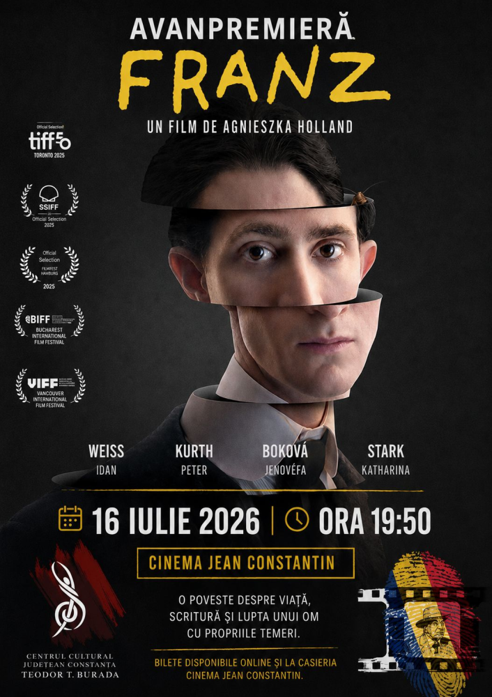 Franz – filmul inspirat de viata lui Franz Kafka, in avanpremiera la Constanta Franz – filmul inspirat de viata lui Franz Kafka, in avanpremiera la Constanta