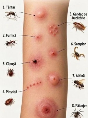 Mușcăturile de insecte care pot deveni periculoase. Cum le recunoști și când trebuie să mergi urgent la medic