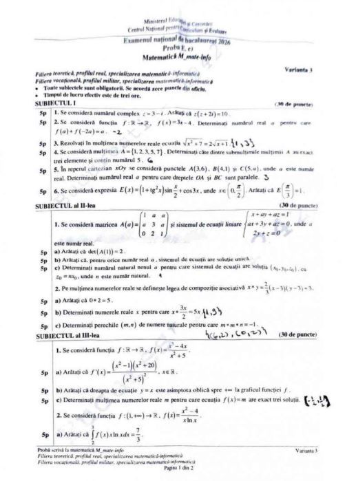 Subiectele la Istorie au fost anuntate de elevii care au iesit din examen. Au aparut subiectele la Matematica
