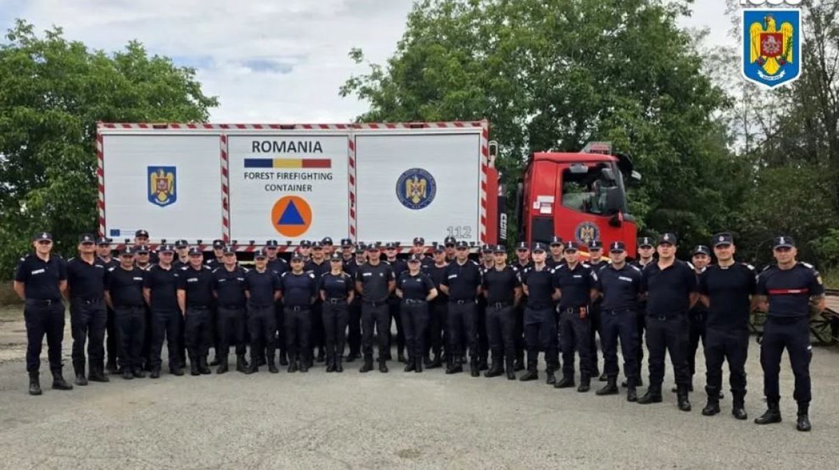 Al doilea schimb de pompieri romani pleaca in Franta, pentru stingerea incendiilor de vegetatie