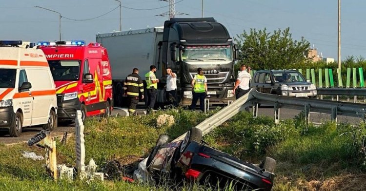 Atenție șoferi! Trafic îngreunat pe A2 pe direcția de mers spre Constanța din cauza unui accident cu o persoană decedată