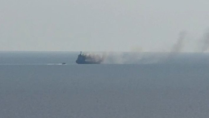 Radu Miruță a publicat imagini șocante de pe nava GAS LISBON, lovită în apropiere de România
