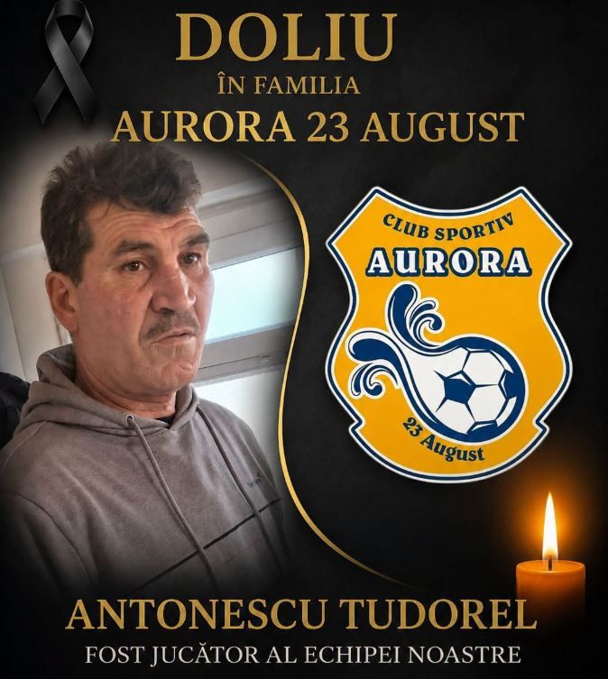 Doliu in sportul constantean: A murit un fost jucator al CS Aurora 23 August