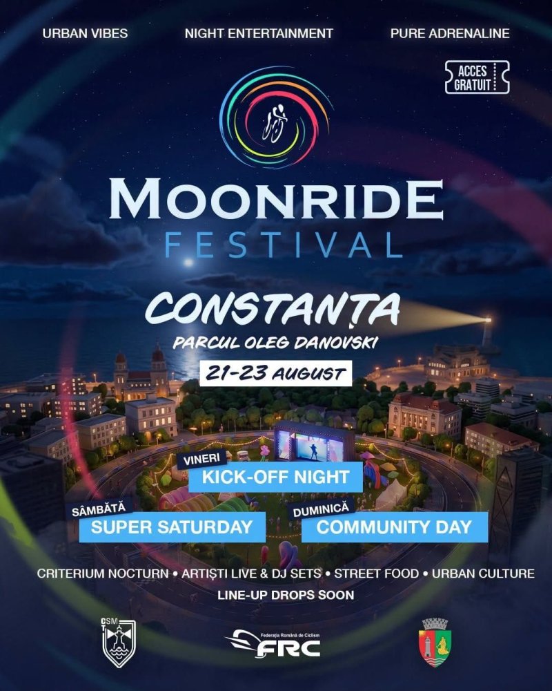 Vor fi restrictii de circulatie in zona centrala a orasului, cu ocazia MoonRide Festival