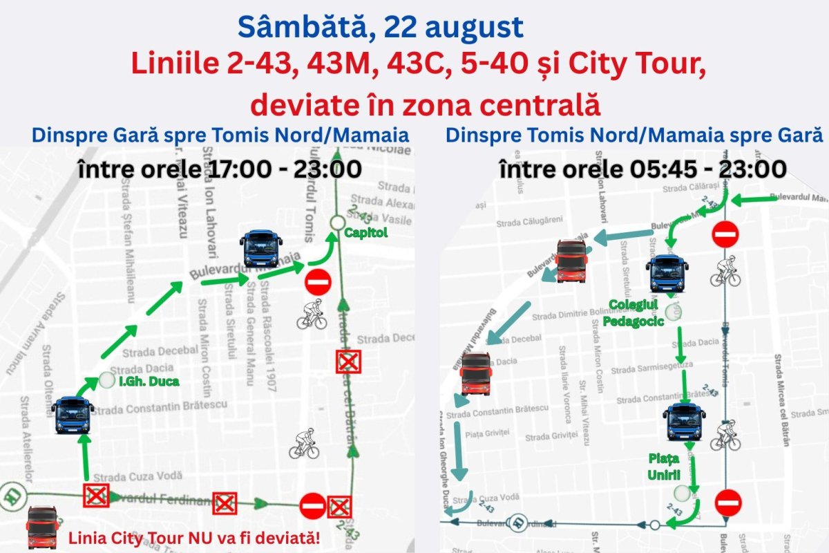 Vor fi restrictii de circulatie in zona centrala a orasului, cu ocazia MoonRide Festival