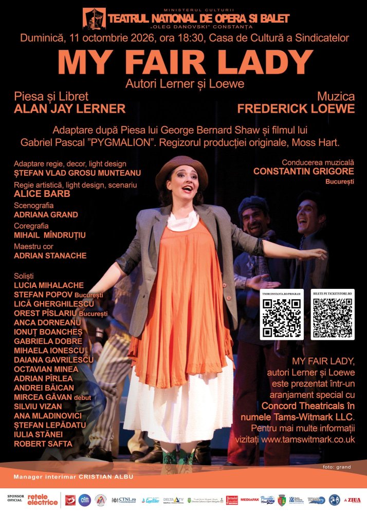 &bdquo;My Fair Lady&rdquo; aduce la Constanta povestea unei transformari care a cucerit lumea