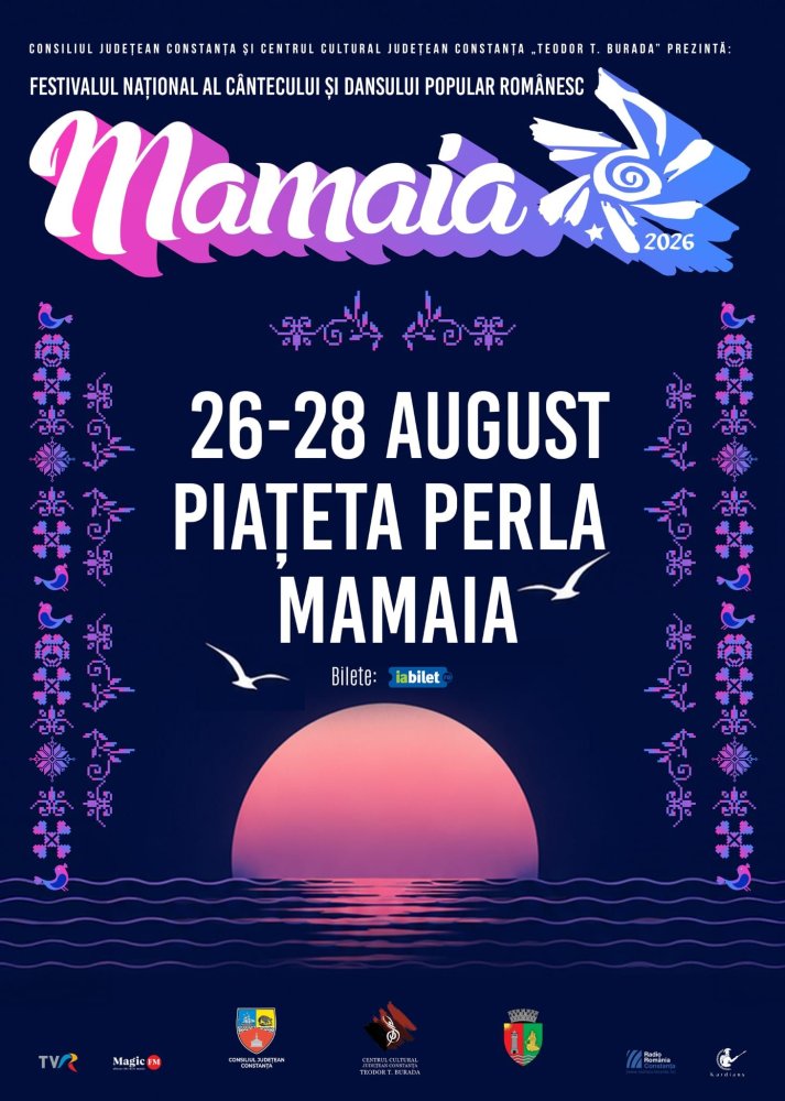 A inceput numaratoarea inversa pana la Festivalul National al Cantecului si Dansului Popular Romanesc „Mamaia” 2026 A inceput numaratoarea inversa pana la Festivalul National al Cantecului si Dansului Popular Romanesc „Mamaia” 2026