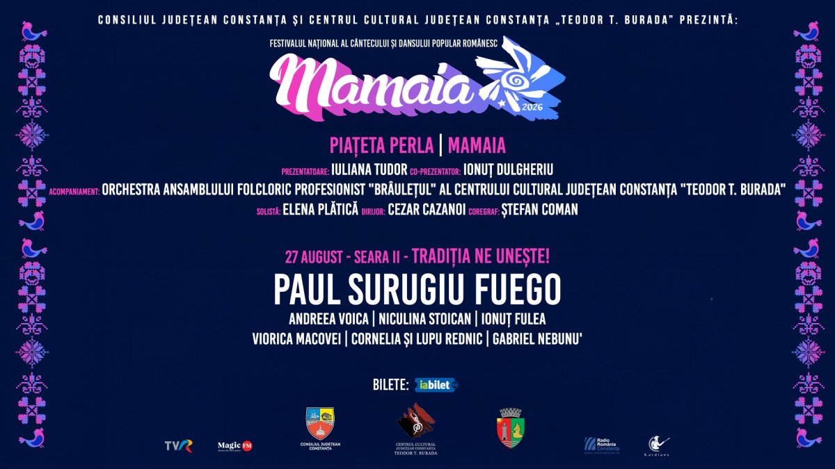 Festivalul National al Cantecului si Dansului Popular Romanesc „Mamaia” aduce nume celebre ale muzicii populare Festivalul National al Cantecului si Dansului Popular Romanesc „Mamaia” aduce nume celebre ale muzicii populare