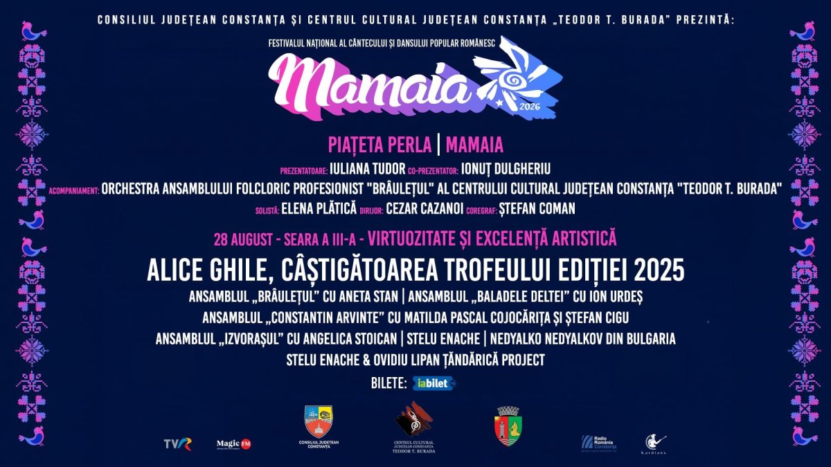 Festivalul National al Cantecului si Dansului Popular Romanesc „Mamaia” aduce nume celebre ale muzicii populare Festivalul National al Cantecului si Dansului Popular Romanesc „Mamaia” aduce nume celebre ale muzicii populare