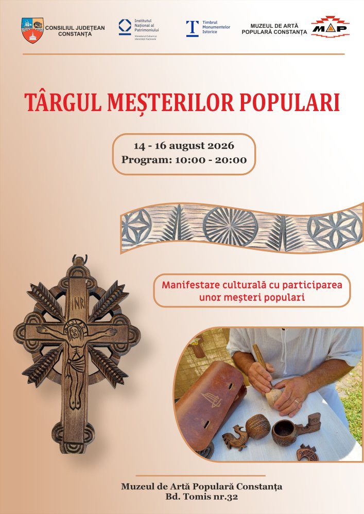 Muzeul de Arta Populara din Constanta organizeaza „Targul mesterilor populari” Muzeul de Arta Populara din Constanta organizeaza „Targul mesterilor populari”