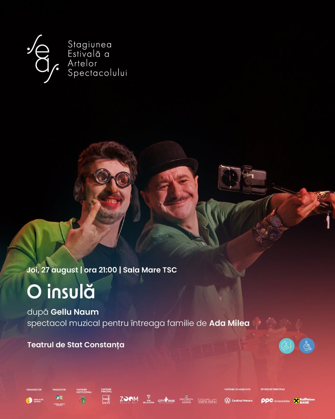 „O insula” se muta la Sala Mare a Teatrului de Stat Constanta, din cauza conditiilor meteorologice „O insula” se muta la Sala Mare a Teatrului de Stat Constanta, din cauza conditiilor meteorologice
