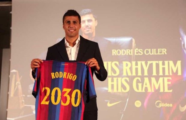 Fotbal: FC Barcelona a oficializat venirea mijlocașului spaniol Rodri