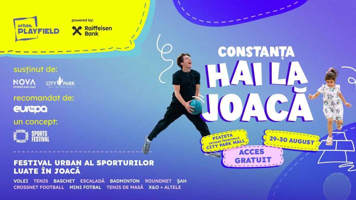 Urban Playfield aduce festivalul sportului si al jocului la Constanta pe 29-30 august! Urban Playfield aduce festivalul sportului si al jocului la Constanta pe 29-30 august!