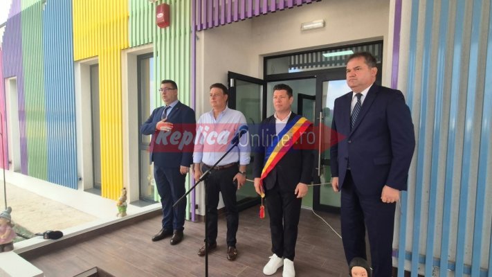 Ministrul Dezvoltării, Cseke Atilla, a venit la Techirghiol la inaugurarea noii creșe. Video
