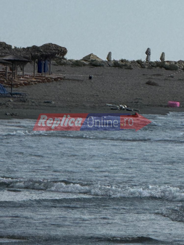 UPDATE. Drona de pe plaja de la Olimp a fost detonata aproape de tarm! Video
