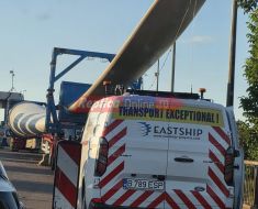 Atenție, șoferi! Două transporturi gigant pleacă din Agigea: Monștri de peste 150 de tone și lungimi de 54 de metri pe șoselele din țară