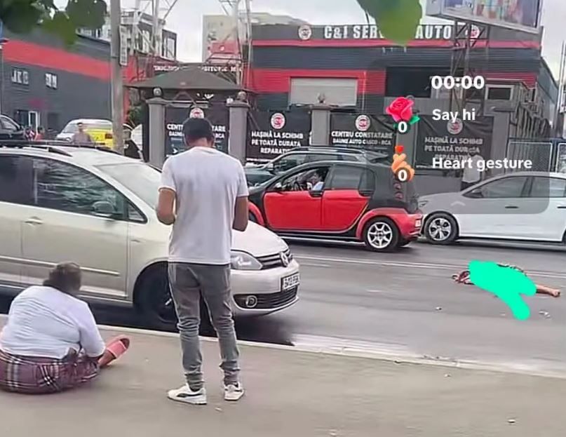 Pietoni spulberati de o masina in Bucuresti. Sunt mai multe victime