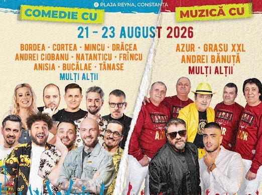Festivalul interactiv de comedie si muzica ”Razi ca prostu' - la mare„ revine cu cea mai spectaculoasa editie de pana acum! Festivalul interactiv de comedie si muzica ”Razi ca prostu' - la mare„ revine cu cea mai spectaculoasa editie de pana acum!