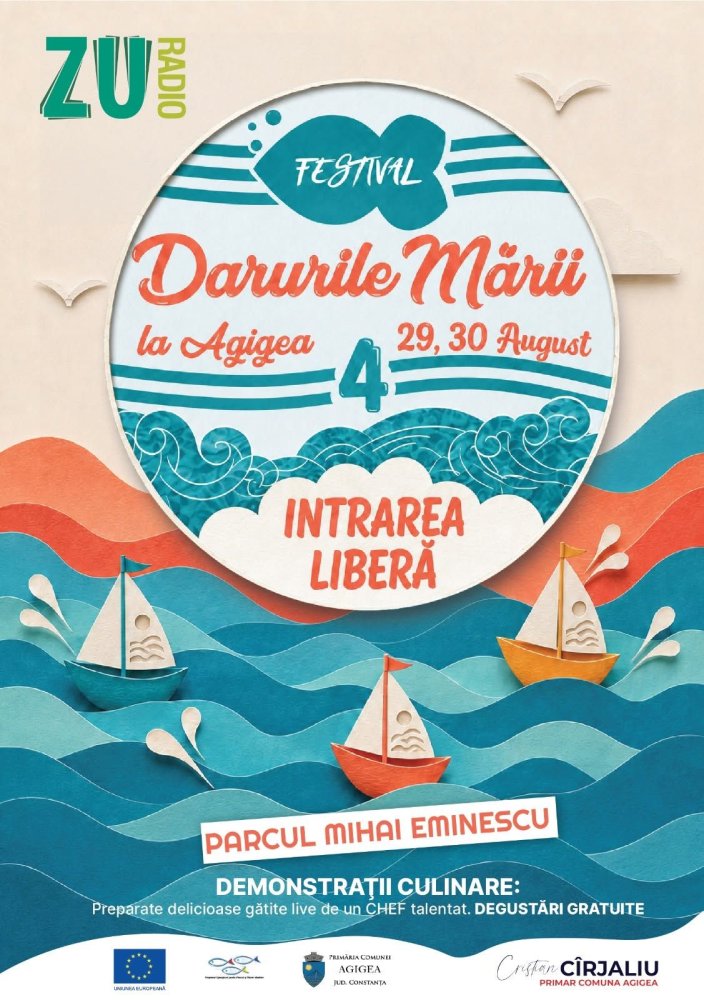 Festivalul &bdquo;Darurile Marii&rdquo; revine la Agigea: Weekend cu delicii culinare, concerte de top si artificii in Parcul Mihai Eminescu