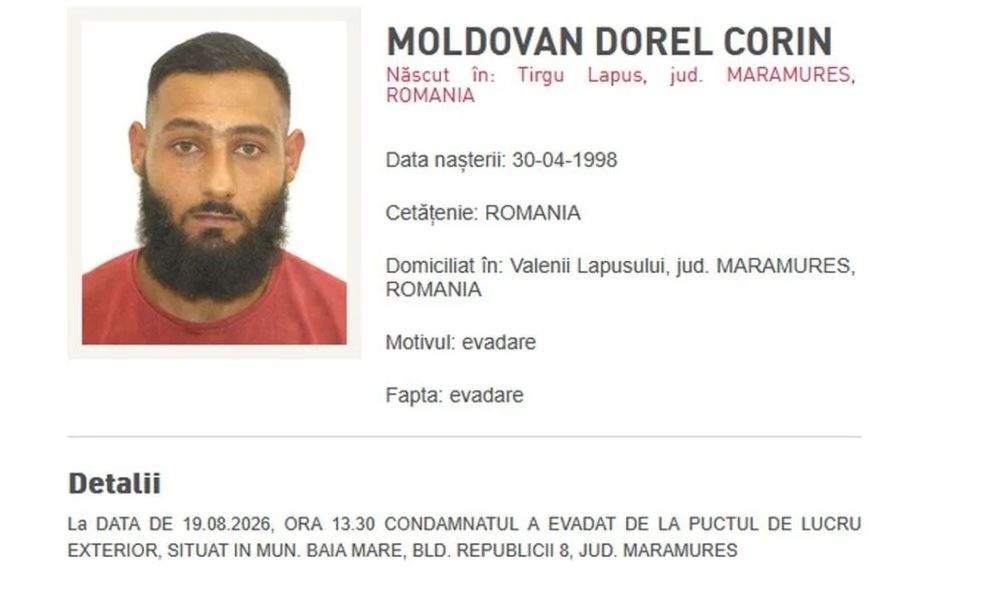 Un detinut a evadat de pe un santier din Baia Mare. Ar fi spus ca merge sa-si omoare sotia