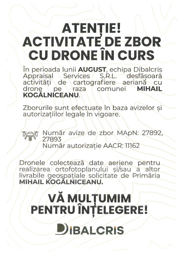 Primaria Mihail Kogalniceanu, anunt pentru cetatenii comunei Primaria Mihail Kogalniceanu, anunt pentru cetatenii comunei