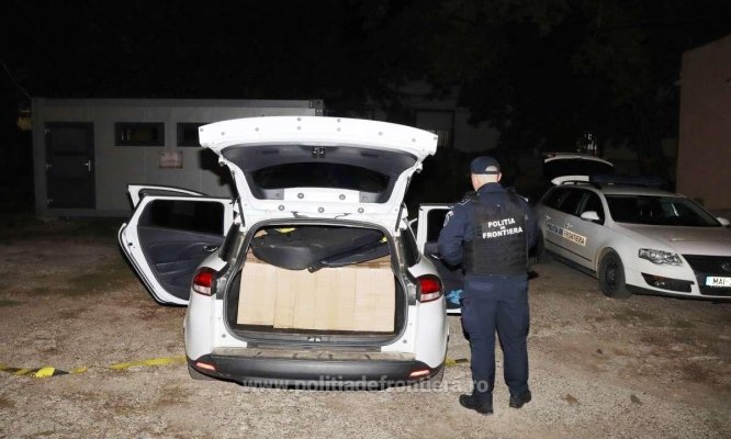 100.000 de țigarete de contrabandă, descoperite de polițiștii de frontieră ieșeni