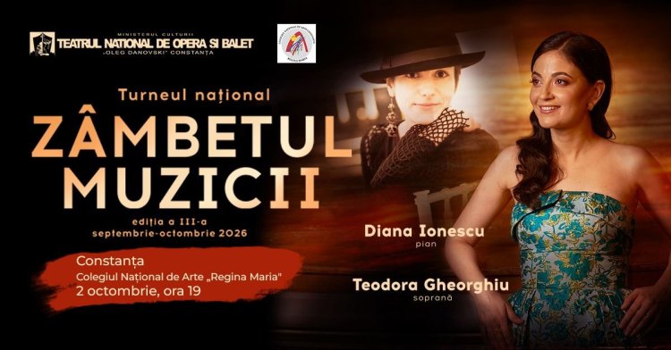 Turneul Național „Zâmbetul muzicii” ajunge la Constanța pe 2 octombrie