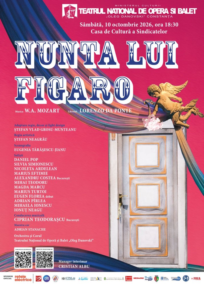 Eveniment liric la Constanta: Teatrul „Oleg Danovski” prezinta celebra opera „Nunta lui Figaro” Eveniment liric la Constanta: Teatrul „Oleg Danovski” prezinta celebra opera „Nunta lui Figaro”