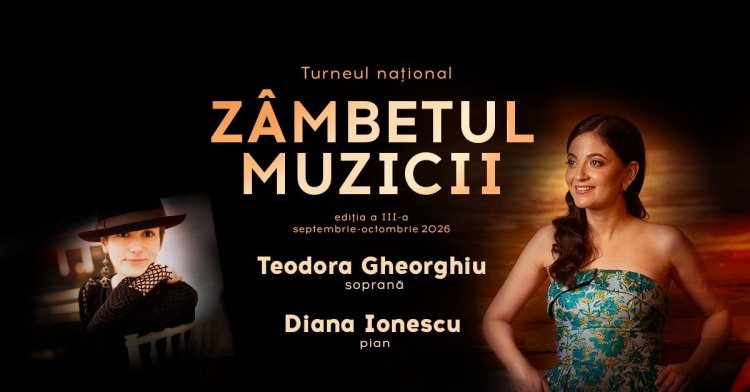 „Zâmbetul muzicii” ajunge la Constanța: Soprana Teodora Gheorghiu și pianista Diana Ionescu, recital de excepție la Colegiul de Arte