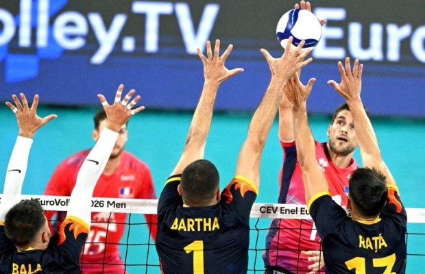 Volei masculin: România s-a oprit în sferturile de finală ale Campionatului European